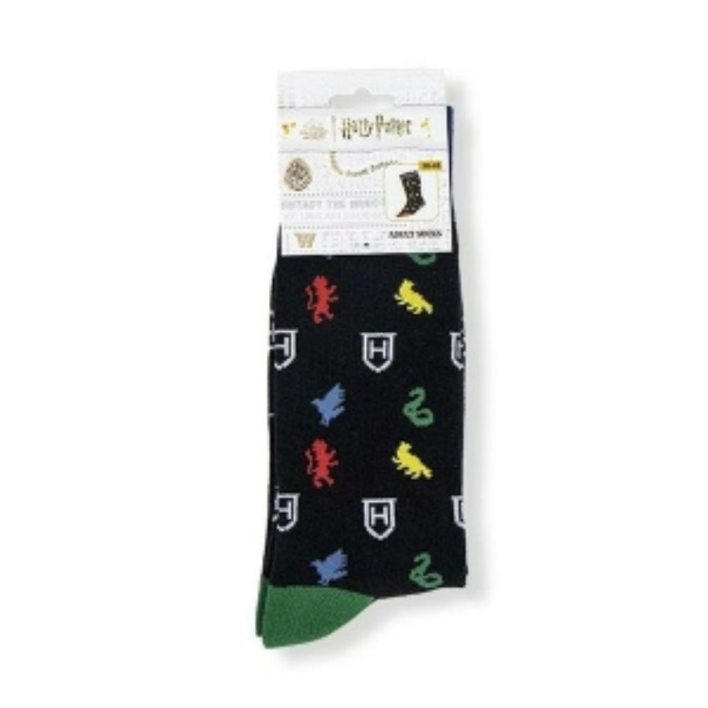 Calcetines Harry Potter Escudo Hogwarts - Talla 38-45 - Producto Oficial
