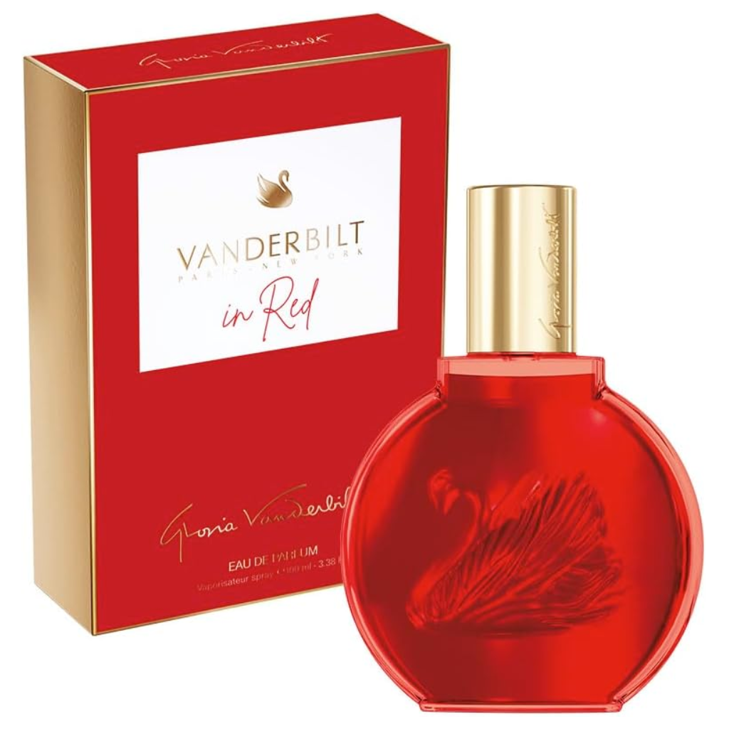 Perfume  Vanderbilt IN RED: Eau de Parfum (EDP) o Eau de Toilette (EDT) 100ml. Fragancia sensual y elegante.