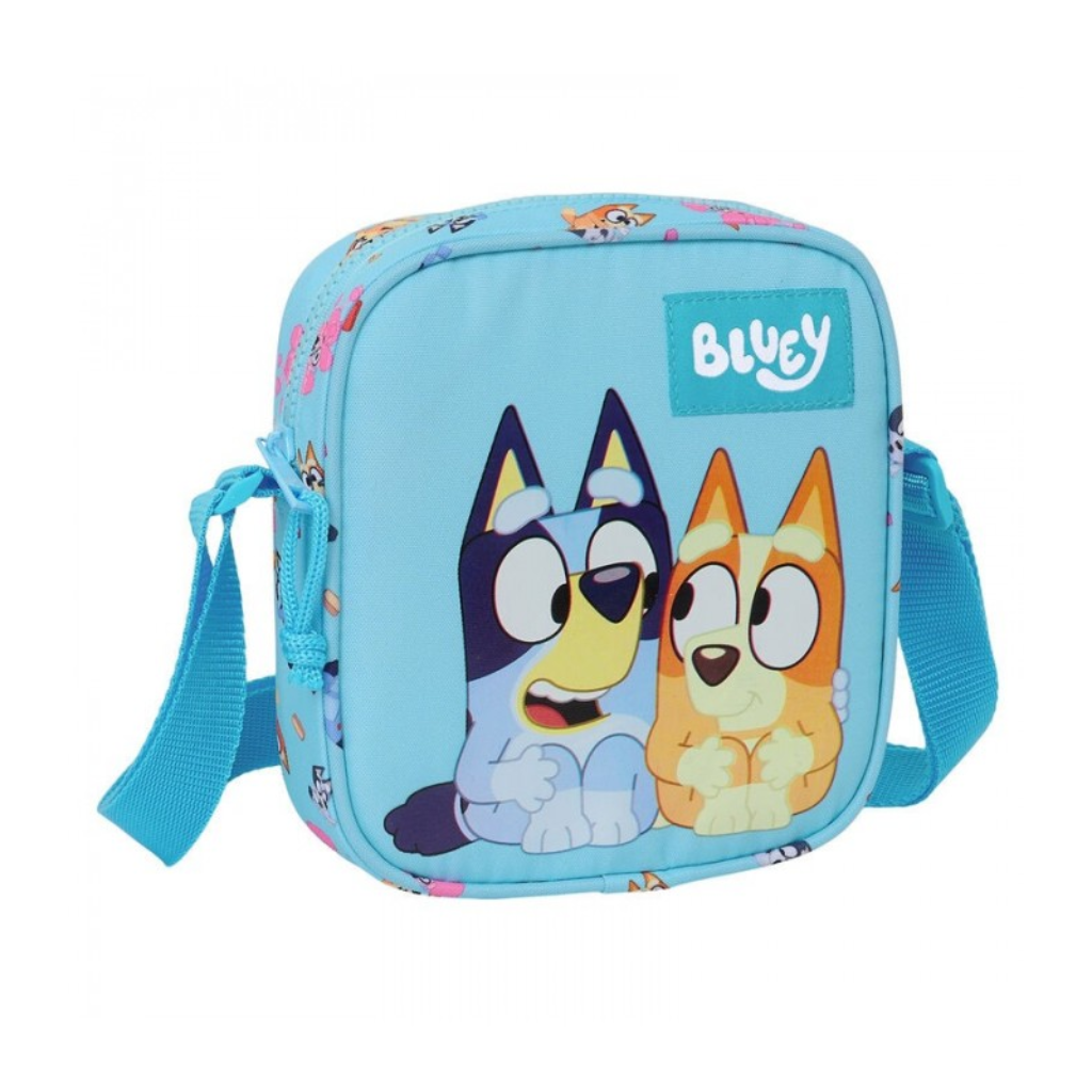 Bolso Bandolera Bluey Oficial: ¡Aventura y Estilo para Niños! (16x4x18cm, Ajustable)