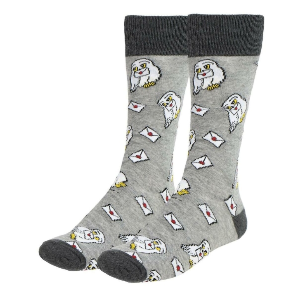 Calcetines Harry Potter Hedwig - Cómodos y Suaves - Algodón Premium