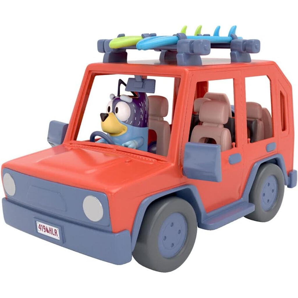 Bluey Family Cruiser: Coche Familiar con Figura Bandit y Accesorios - +3 Años