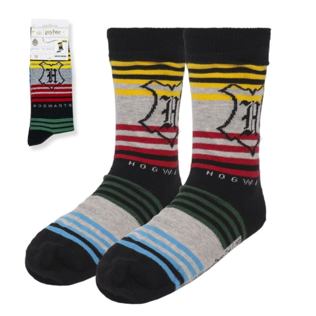 Calcetines Harry Potter  - Talla 38-45 - Calcetines de Hogwarts, Merchandising Oficial para Fans de Harry Potter