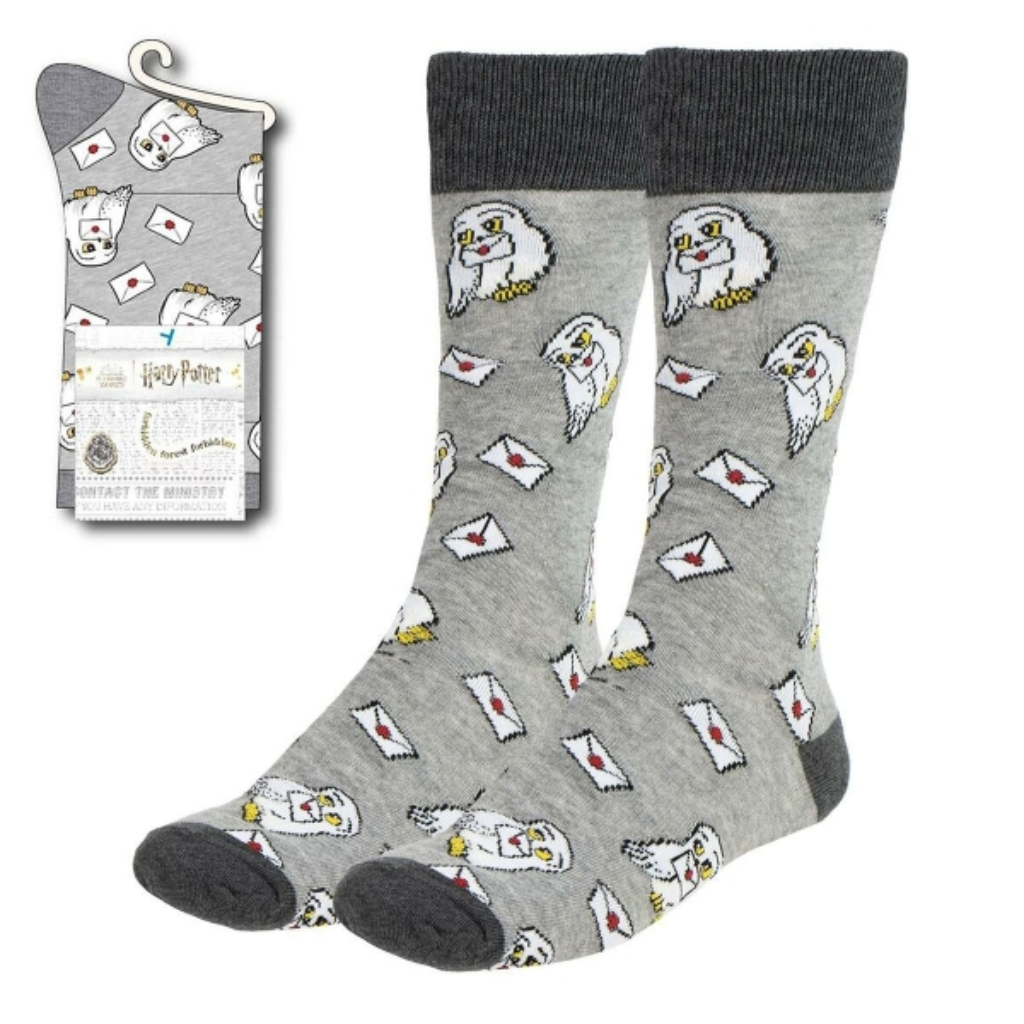 Calcetines Harry Potter Hedwig - Cómodos y Suaves - Algodón Premium