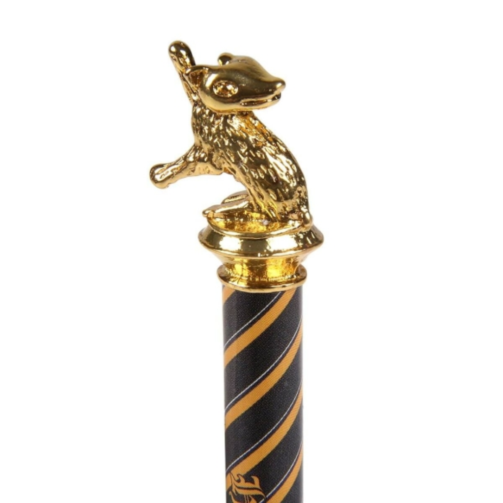 Bolígrafo Harry Potter Hufflepuff Amarillo - Producto Oficial Noble Collection