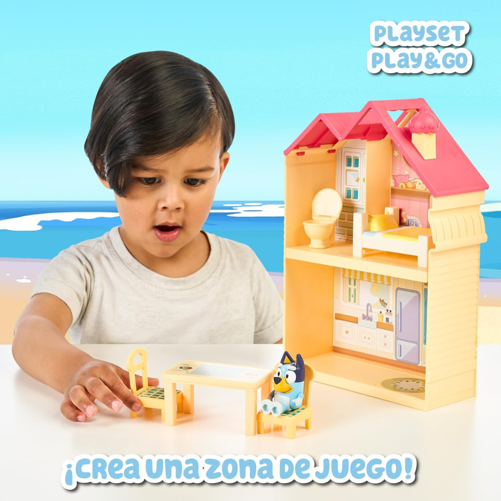 Bluey Mini Heeler Home: ¡Diversión Portátil y Juegos Imaginativos! (+3 años).