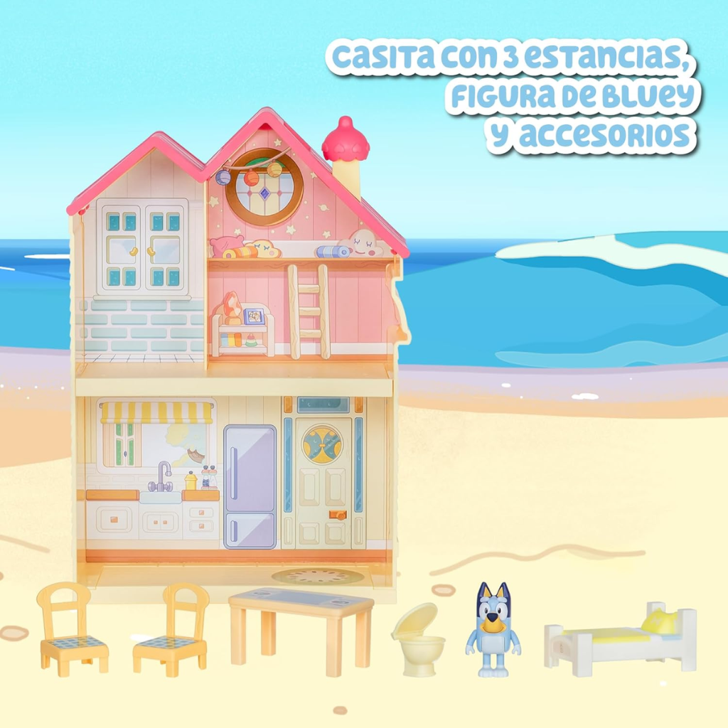 Bluey Mini Heeler Home: ¡Diversión Portátil y Juegos Imaginativos! (+3 años).