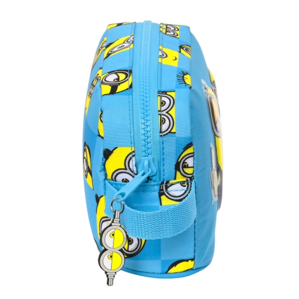 Portameriendas Térmico Minions Minionstatic Azul - Ideal para Niños (21.5 x 12 x 6.5 cm)