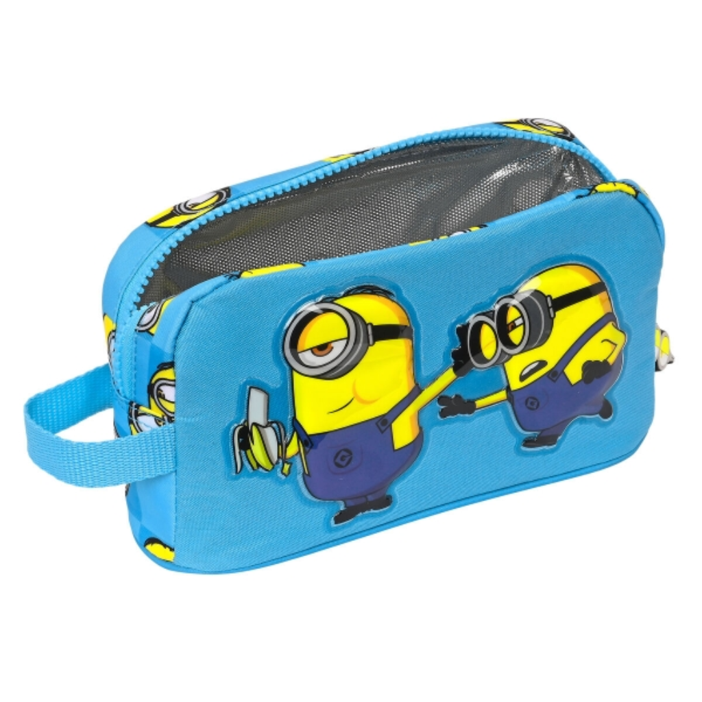 Portameriendas Térmico Minions Minionstatic Azul - Ideal para Niños (21.5 x 12 x 6.5 cm)
