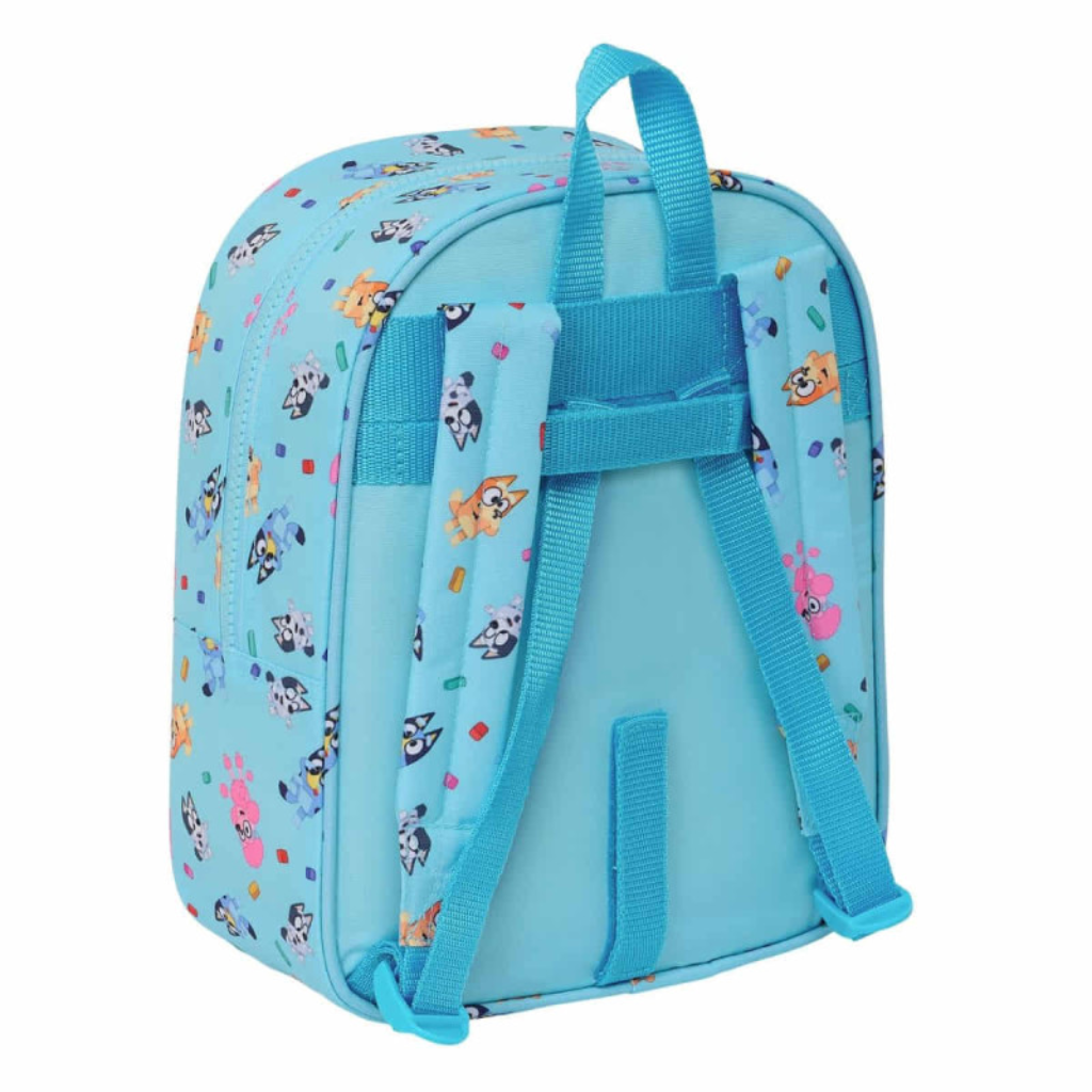 Mochila Infantil Bluey 27cm Adaptable a Carrito | Ideal para Guardería y Primaria