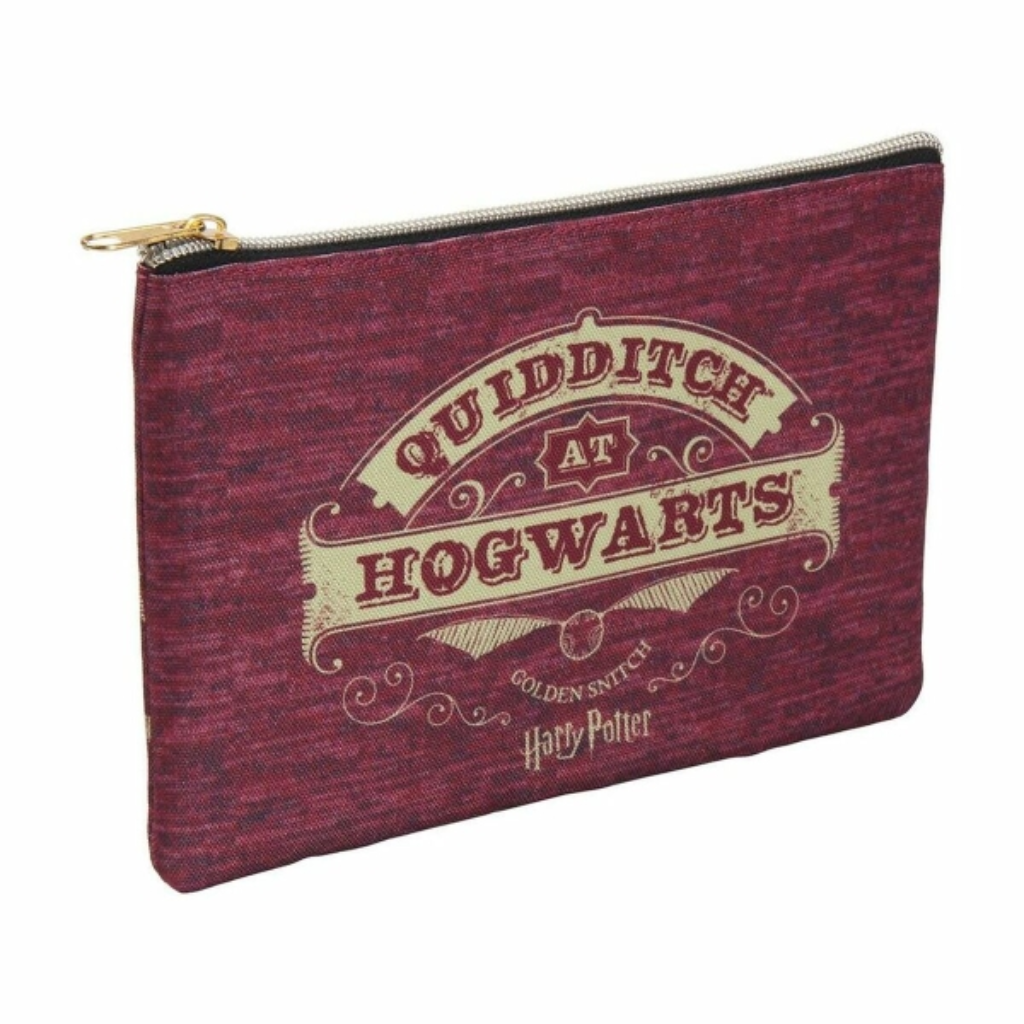 Neceser Harry Potter Rojo - Licencia Oficial, Poliéster, 21.5 x 14.5 x 1 cm - Ideal Viaje y Uso Diario