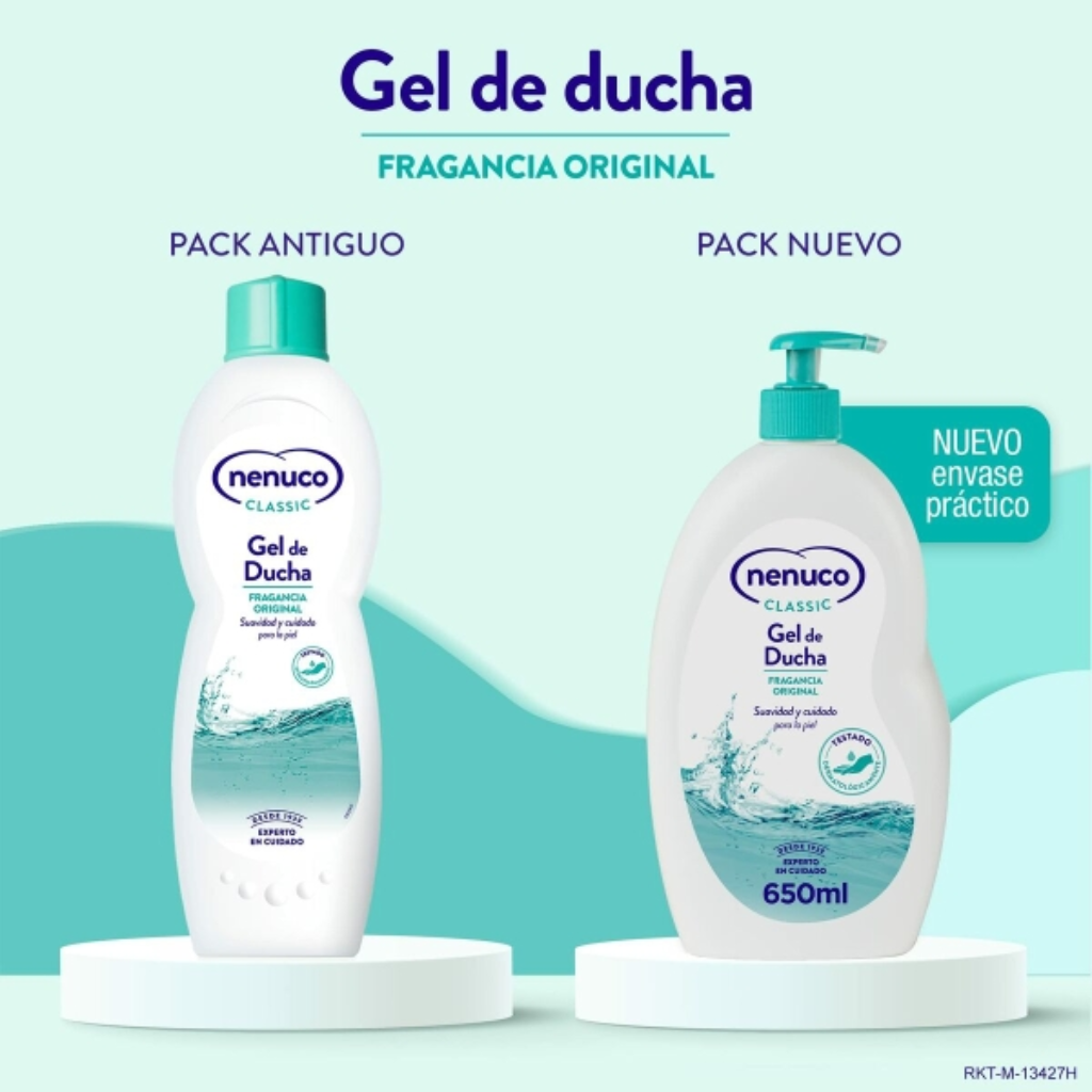 Gel Infantil Nenuco Classic 650ml - Suave y Refrescante para la Piel Delicada de tu Bebé
