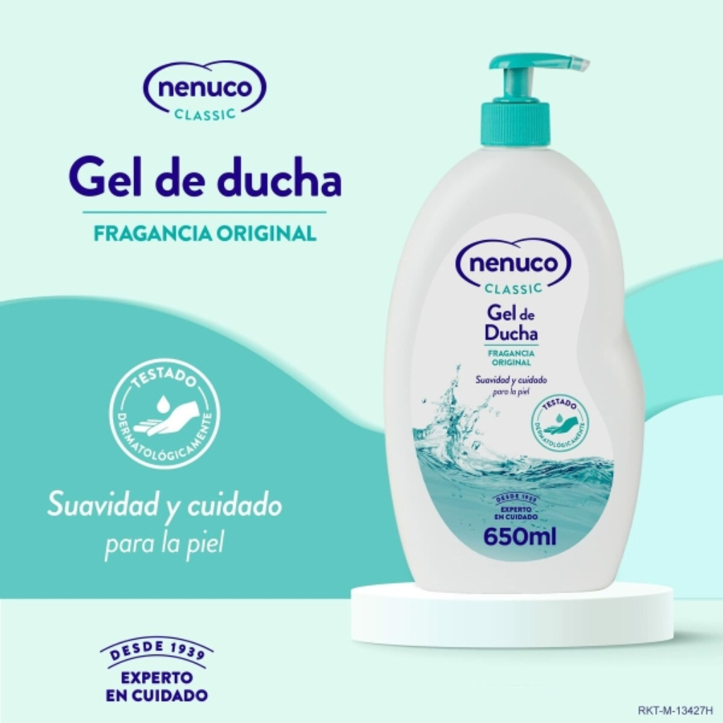 Gel Infantil Nenuco Classic 650ml - Suave y Refrescante para la Piel Delicada de tu Bebé