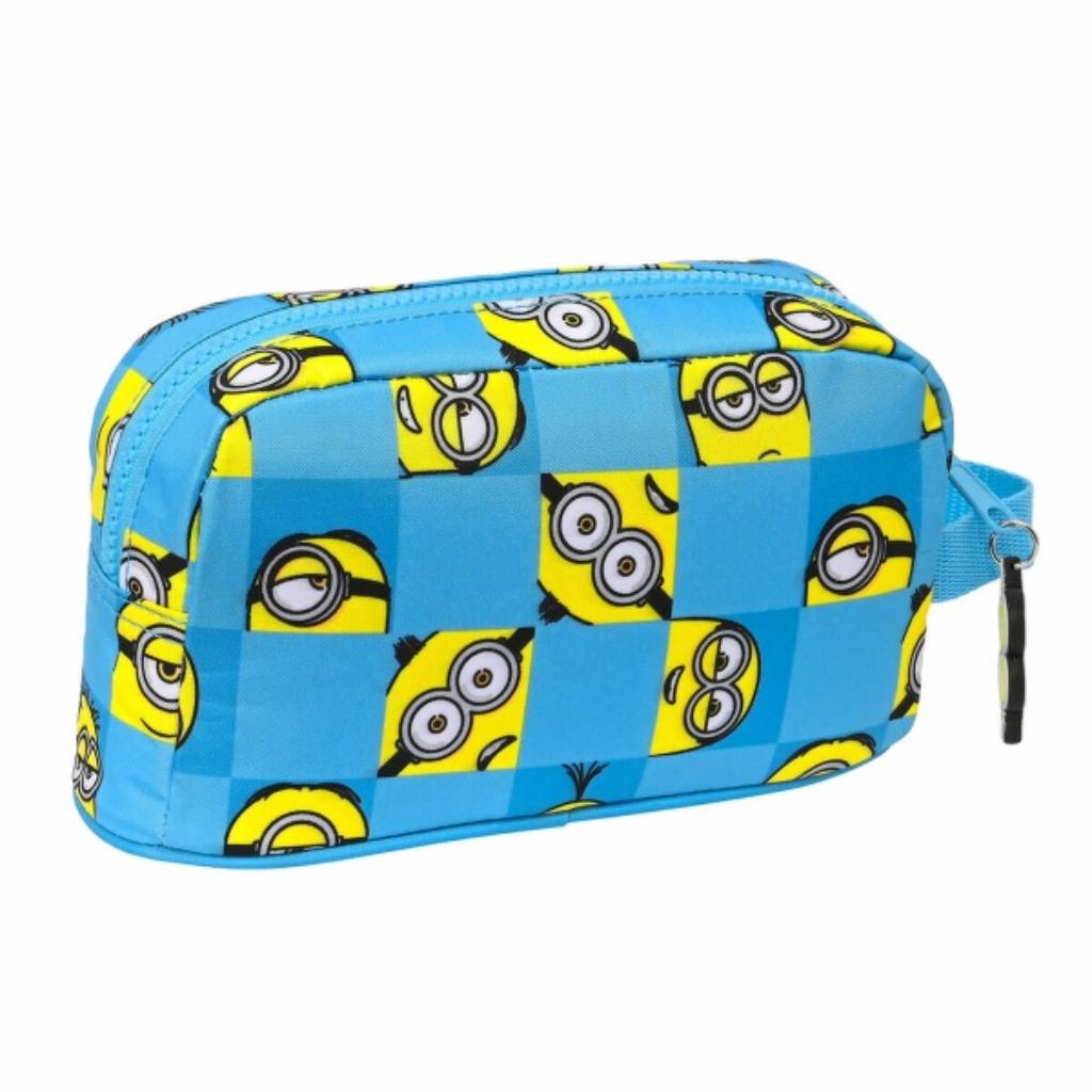 Portameriendas Térmico Minions Minionstatic Azul - Ideal para Niños (21.5 x 12 x 6.5 cm)
