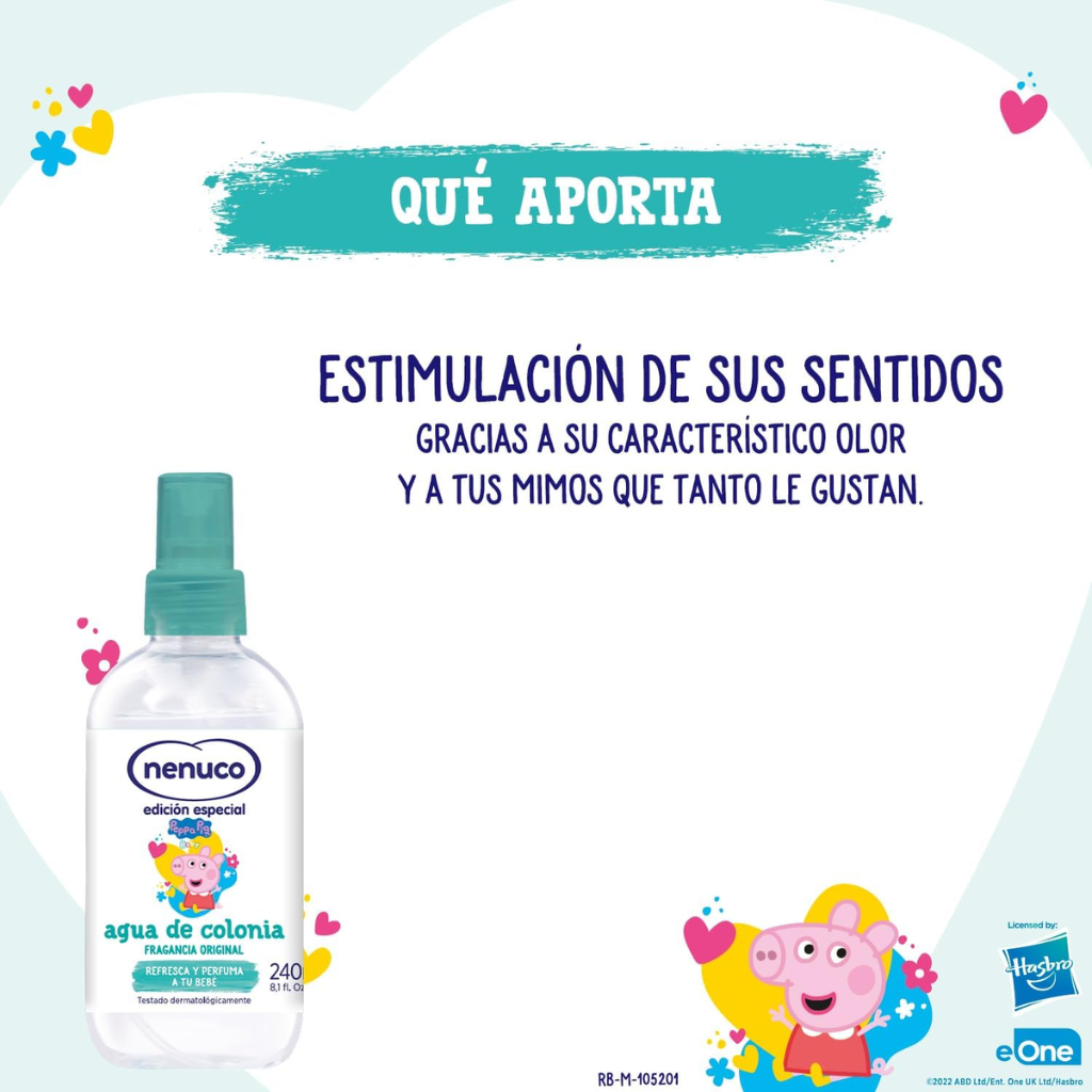 Set de Perfume Infantil Nenuco Peppa Pig 2 Piezas - Eau de Cologne 240ml + Vaso Aprendizaje