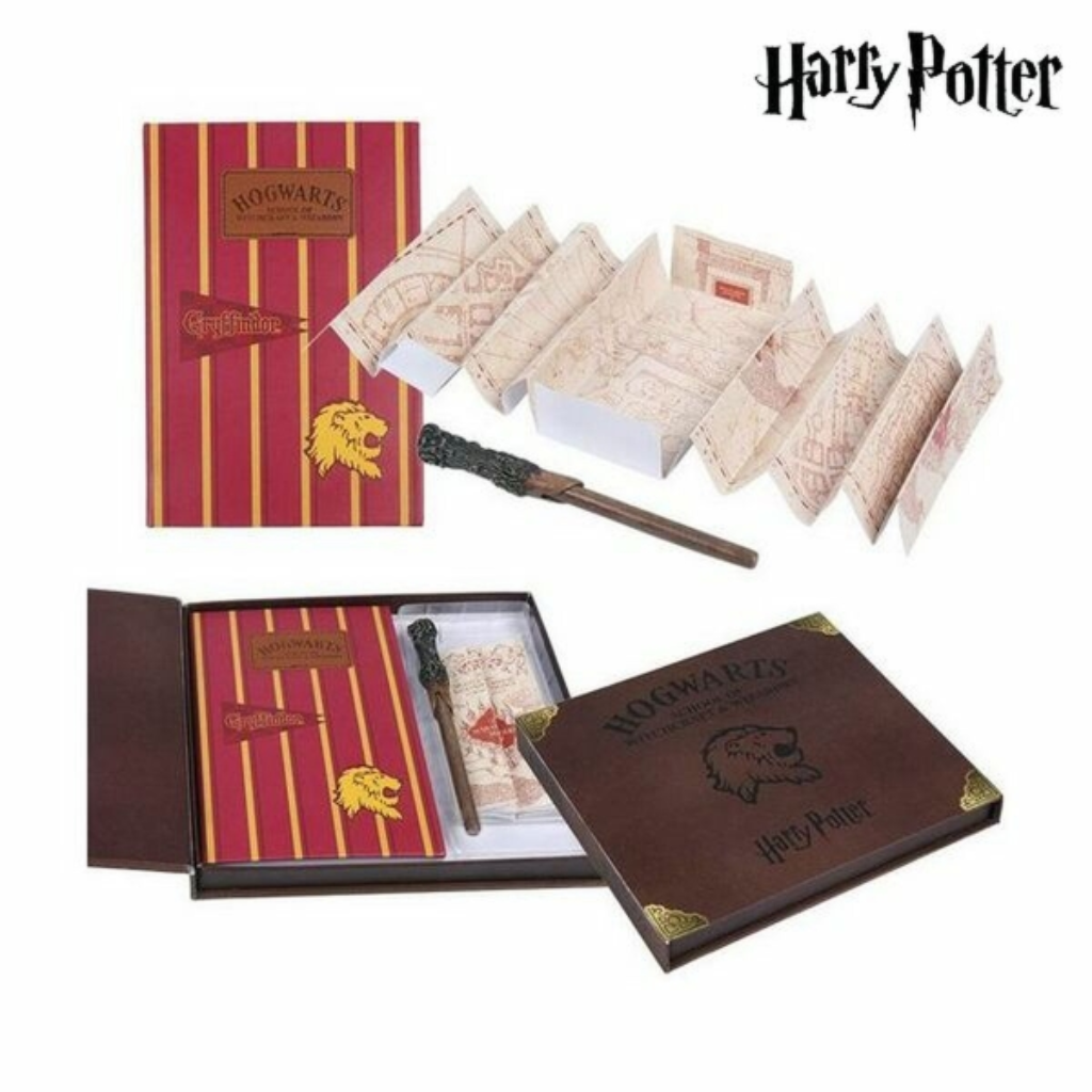 ¡Sumérgete en el mundo mágico de Harry Potter con este exclusivo Cuaderno de Notas + Bolígrafo Gryffindor Harry Potter!