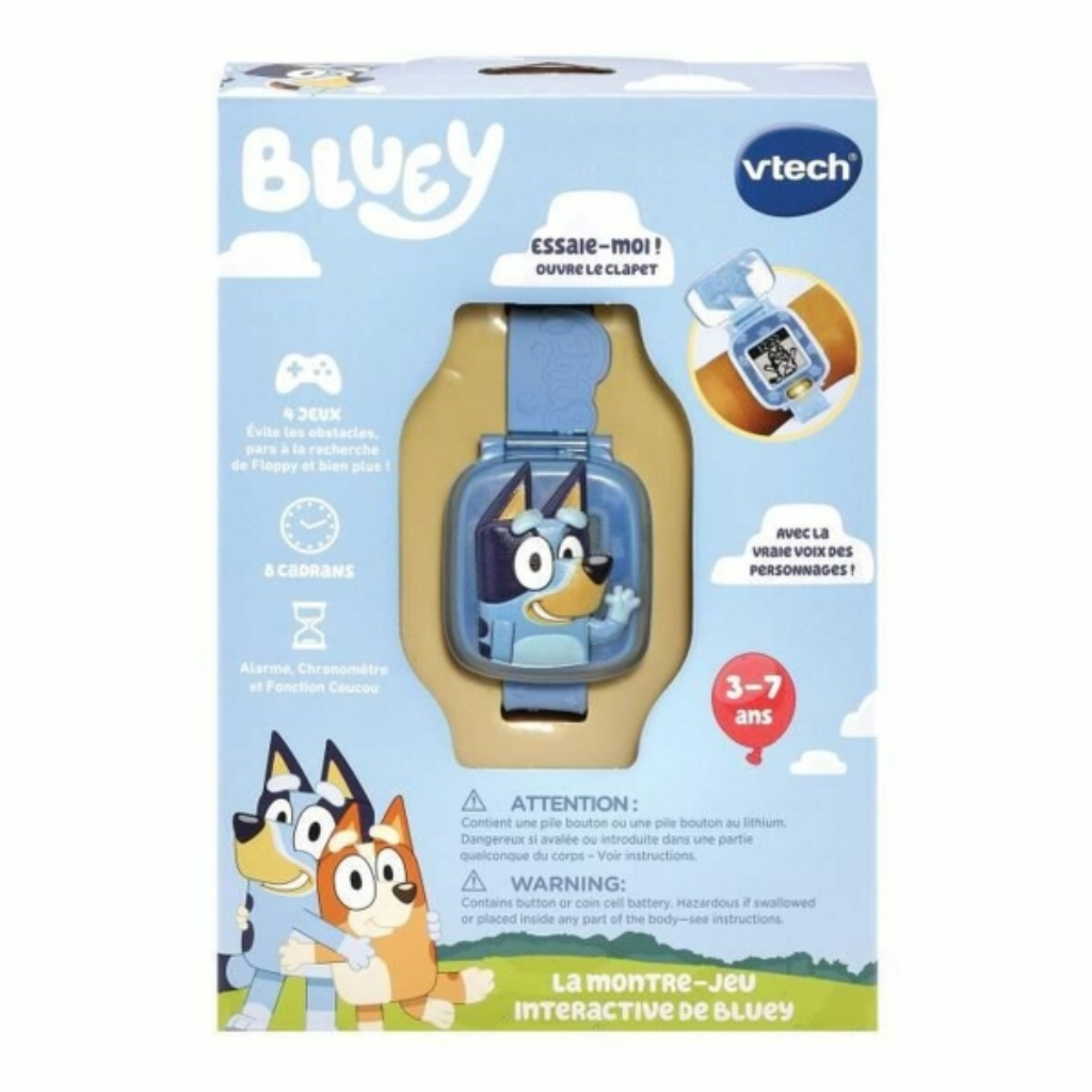 ¡Aventura y Aprendizaje al Estilo Bluey! Smartwatch Interactivo Vtech Azul para Niños y niñas +3 Años